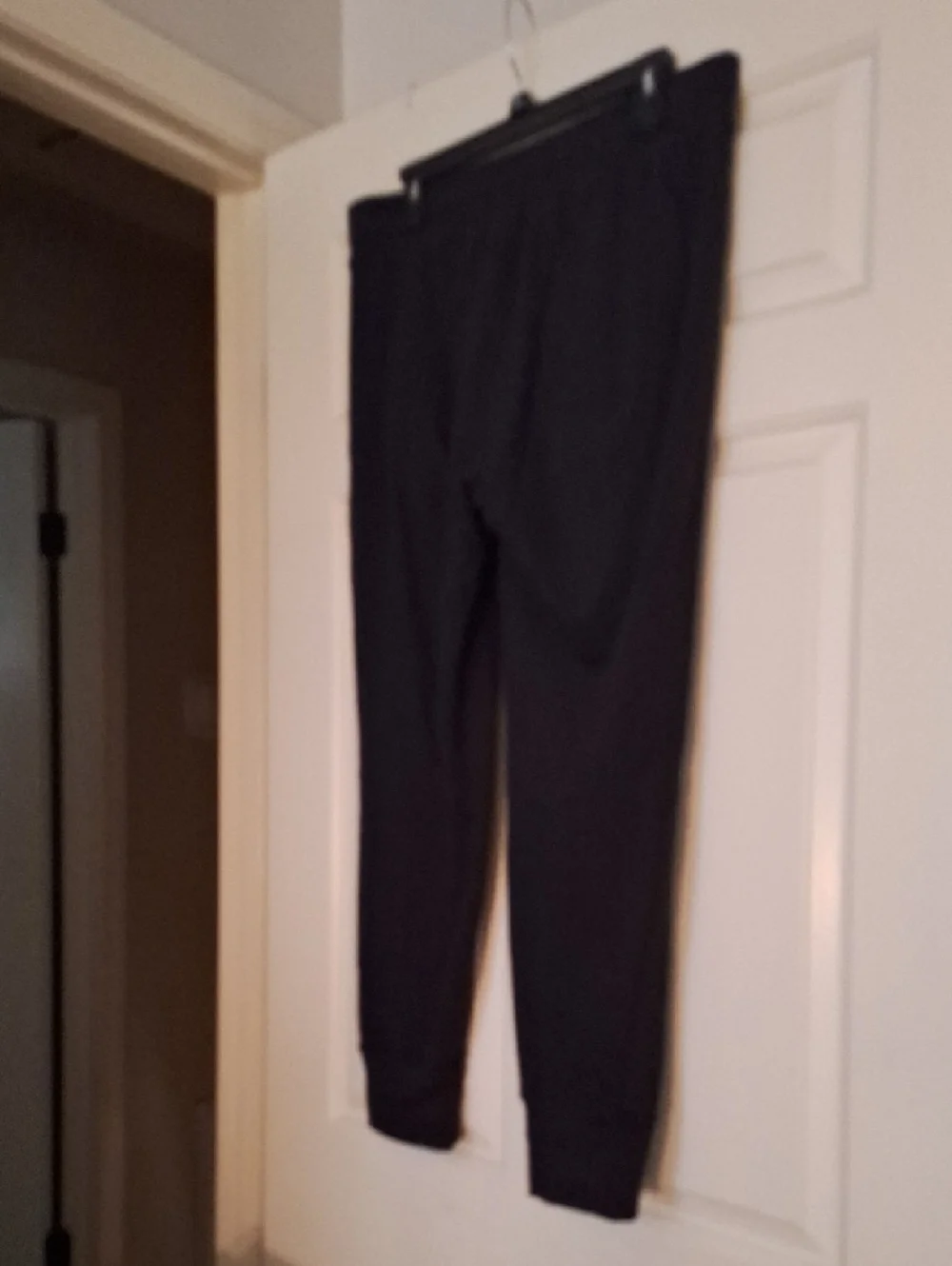 PINK Victoria's Secret Black Jogger Pants with White Drawstring